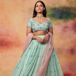 Mint Lehenga from Lashkaraa
